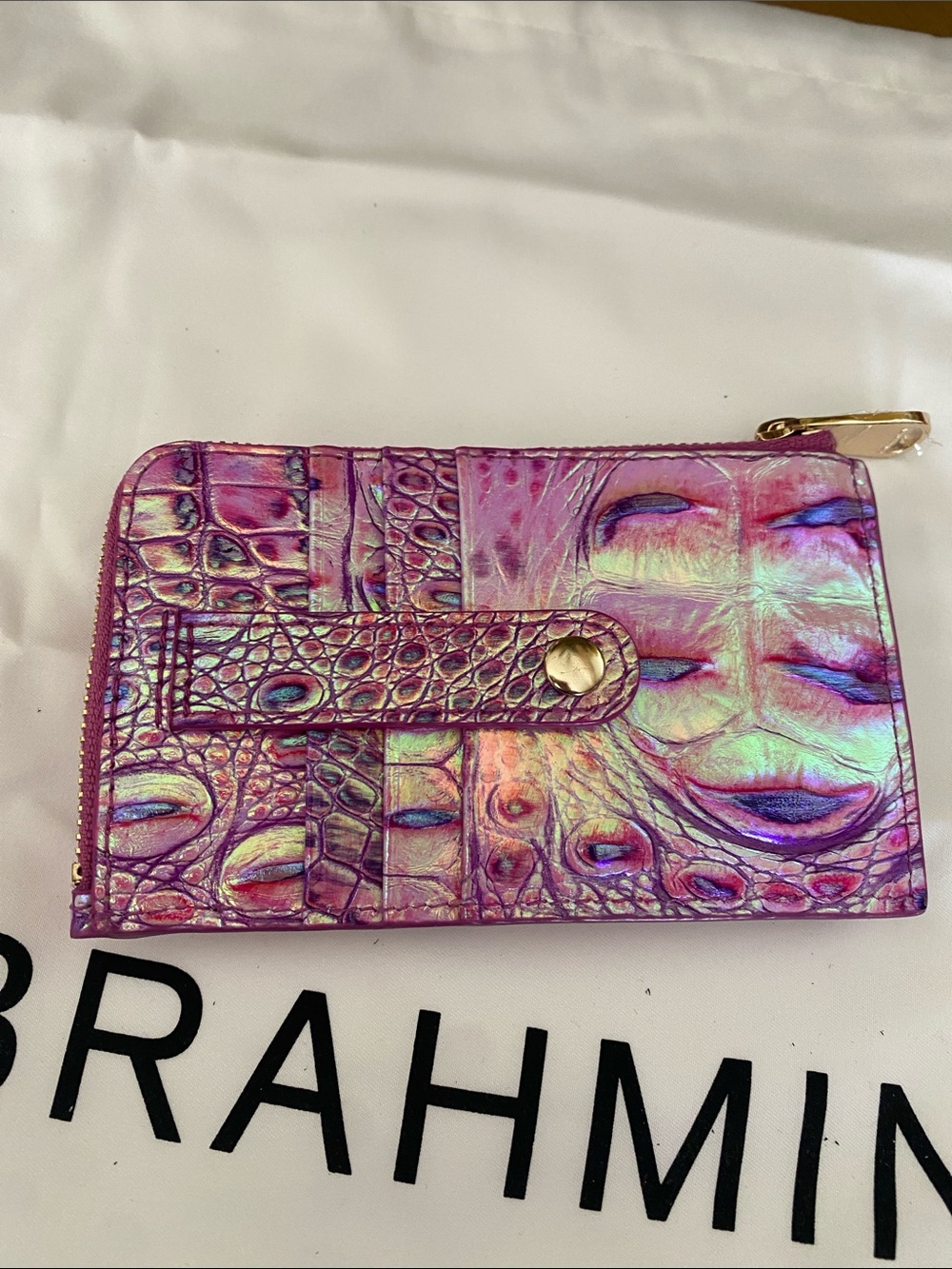 Brahmin Rosetta and matching Lennon wallet, Purple Iris - Picture 6 of 7